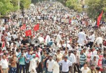 राजस्थान में किसानों की जीत आंदोलन में किसानों के साथ मज़दूर, व्यापारी और छात्र भी शामिल