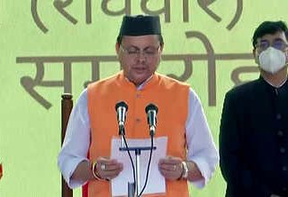 धामी ने उत्तराखंड के सीएम पद की शपथ ली, 11 मंत्री भी बने