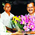 Mamata and Kejriwal at a dinner