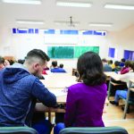 Students Gruop In the uni Amphitheather