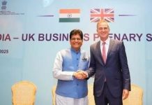 यूके के ट्रेड मिनिस्टर से मिले पीयूष गोयल, फ्री ट्रेड एग्रीमेंट के रोडमैप पर चर्चा की