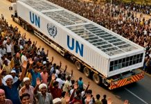 क्यों शांति की संस्था को एक युद्धवादी खून से सना सुपरपावर बंधक बनाए रखे?न्यूयॉर्क से नई दिल्ली शिफ्ट हो संयुक्त राष्ट्र मुख्यालय hostage by a belligerent