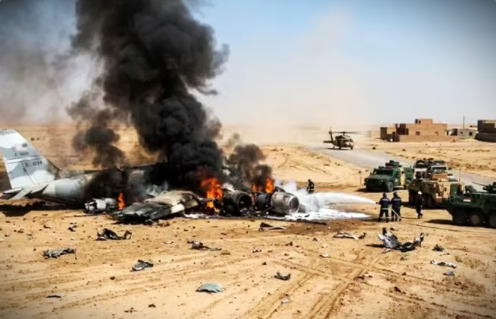 इराक में अमेरिकी सैन्य विमान क्रैश