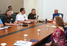 पश्चिम एशिया तनाव के बीच दिल्ली में हाई लेवल मीटिंग, भारत ने क्या बनाई रणनीति? पश्चिम एशिया तनाव के बीच Rajnath Singh की अध्यक्षता में सुरक्षा समीक्षा हुई। (फोटो- ANI)