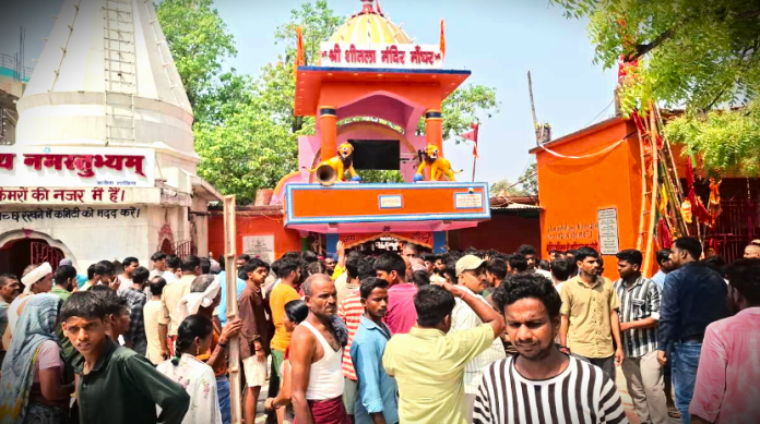 बिहार के शीतला माता मंदिर मेले में भगदड़ से 8 लोगों की मौत।