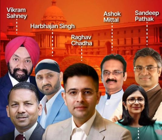 Raghav का ‘बुलडोजर’ प्रहार: AAP के 7 सांसदों का भाजपा में आधिकारिक विलय राघव का 'बुलडोजर' प्रहार: फाइनली हुए भाजपाई…Photo Credit : Social Media