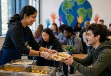 अमेरिका में ‘No One Hungary’ मिशन: भारतीय पहल से छात्रों को मिल रहा सहारा America ‘No One Hungary’ Mission. | AI Image