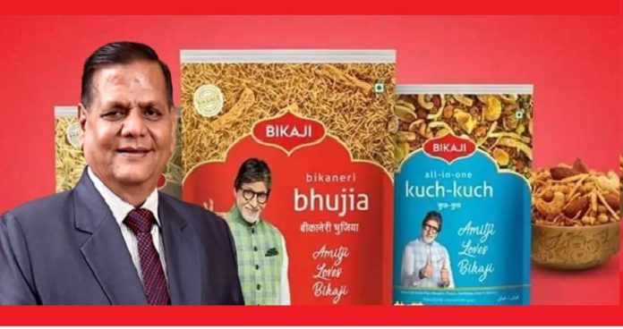 File Photo : Bikaji Foods International Limited के संस्थापक शिव रतन अग्रवाल…
