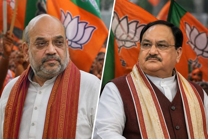 बंगाल में शाह, असम में नड्डा—विधायक दल के नेता के चुनाव की प्रक्रिया पर रखेंगे नजर। | AI Image