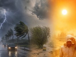 मौसम का डबल अटैक: कहीं बारिश-आंधी तो कहीं लू, IMD ने जारी किया बड़ा अलर्ट कहीं बारिश-आंधी तो कहीं लू - IMD का बड़ा Alert | AI Image