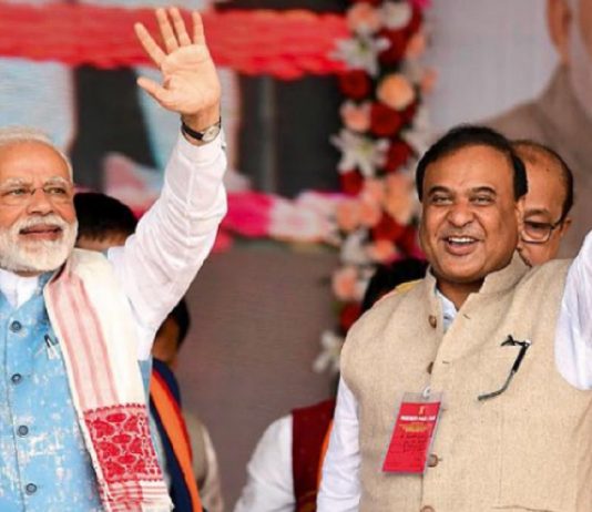 Assam में मोदी-हिमंत का जादू: कांग्रेस साफ! • तीसरी बार भाजपा: हिमंत का कड़ा नेतृत्व और पहचान की राजनीति विपक्ष के बिखरे एजेंडे पर भारी पड़ी… Pic Source : PTI/File