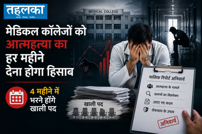 नेशनल मेडिकल काउंसिल ने मेडिकल कॉलेजों के लिए नई मासिक रिपोर्टिंग व्यवस्था लागू की नेशनल मेडिकल काउंसिल ने मेडिकल कॉलेजों के लिए नई मासिक रिपोर्टिंग व्यवस्था लागू की