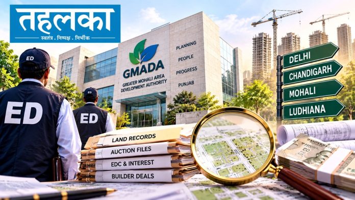 GMADA में बड़े भ्रष्टाचार की जांच तेज GMADA में बड़े भ्रष्टाचार की जांच तेजः दिल्ली, चंडीगढ़, मोहाली और लुधियाना में ईडी की व्यापक छापेमारी