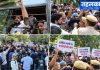 जंतर-मंतर पर धार्मिक स्थलों से जुड़ी कार्रवाई के विरोध में प्रदर्शन, कई नेता हिरासत में जंतर-मंतर पर MCIM के प्रदर्शन के दौरान दिल्ली पुलिस और प्रदर्शनकारी