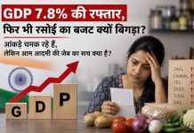 GDP 7.8% की रफ्तार, फिर भी रसोई का बजट क्यों बिगड़ा? आंकड़े चमक रहे हैं, लेकिन आम आदमी की जेब का सच क्या है? भारत की GDP 7.8% बढ़ी, लेकिन आम आदमी की जेब पर महंगाई का दबाव बना हुआ है