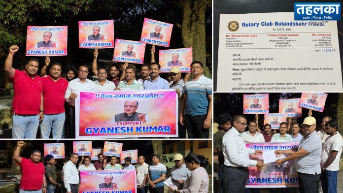 News Collage of Gyanesh Kumar Supporters रोटरी क्लब बुलंदशहर के सदस्यों की ओर से प्रधानमंत्री नरेंद्र मोदी को पत्र, जिसमें मुख्य चुनाव आयुक्त ज्ञानेश कुमार और SIR वोटर-रोल संशोधन प्रक्रिया का समर्थन किया गया है।