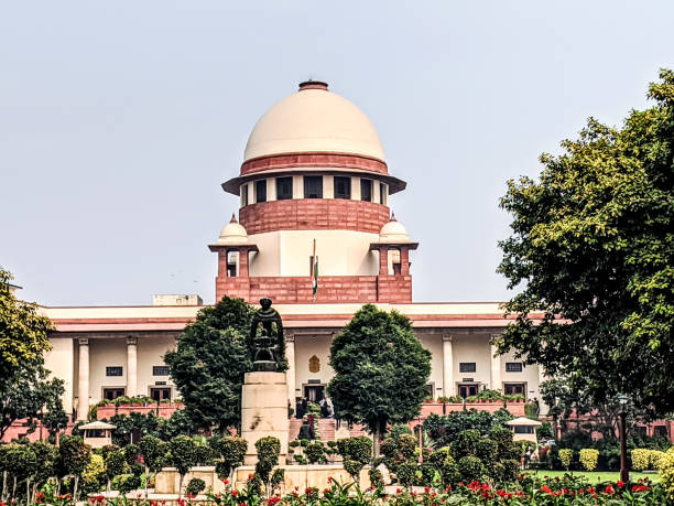Supreme court of India building in New Delhi, India.